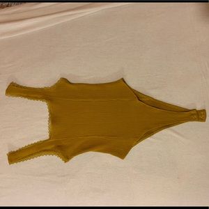 Mustard bodysuit